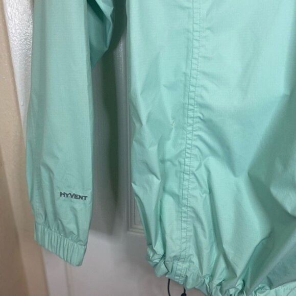 The North face Sea Foam Blue Green Hyvent Full Zip Womens Jacket Size Small - Picture 7 of 12